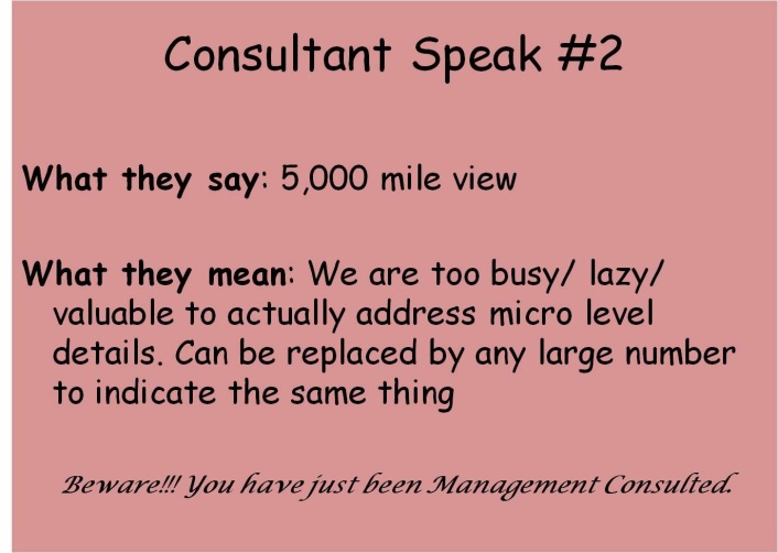 Consultant Speak #2